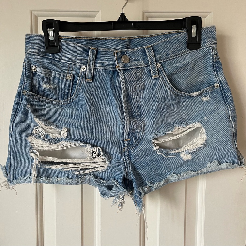 Levi’s 501 Distressed Denim Shorts